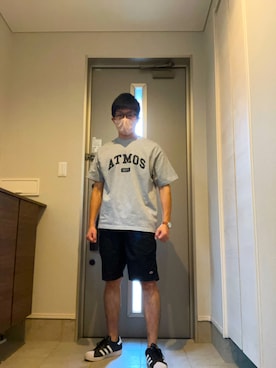 「atmos（アトモス）のアイテム」を使った、ゲンキックスさん（メンズ・171cm）の夏コーディネート