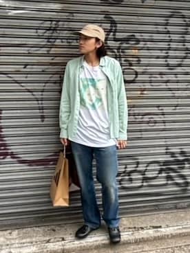 「Our Legacy（アワーレガシー）のアイテム」を使った、Keisukeさん（メンズ・172cm）の夏コーディネート