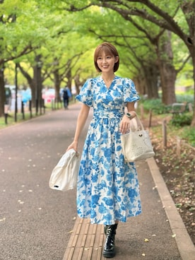 織田千穂さん（レディース・166cm）の秋コーディネート