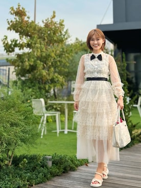 「フォローミー」｜織田千穂さん（レディース・166cm）の秋コーディネート