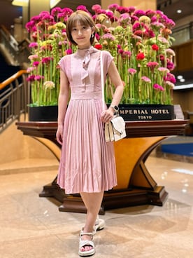 「フォローミー」｜織田千穂さん（レディース・166cm）の夏コーディネート