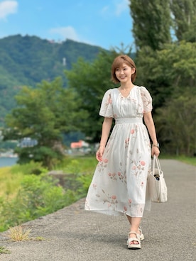 「フォローミー」｜織田千穂さん（レディース・166cm）の夏コーディネート