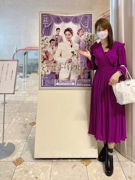 「ドレスワンピ」｜織田千穂さん（レディース・165cm）の秋コーディネート