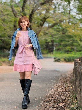 「フォローミー」｜織田千穂さん（レディース・166cm）の秋コーディネート