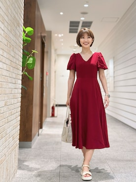 「followin」｜織田千穂さん（レディース・165cm）の夏コーディネート