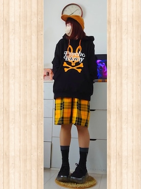 「FRAPBOIS」｜「アイテム（キャップ）」を使った、みはるさん（レディース・152cm）の秋コーディネート