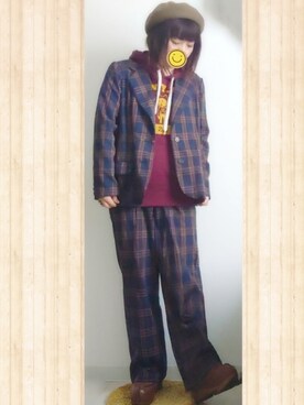 「にゃー」｜みはるさん（レディース・152cm）の秋コーディネート