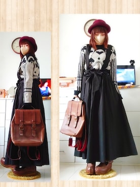 「ha/za/ma」｜みはるさん（レディース・152cm）の秋コーディネート