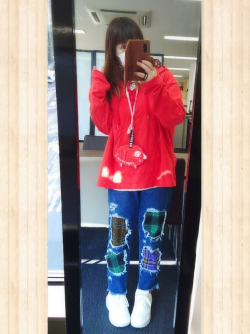 RNAラウンドテールパーカー&ルーズスウェットパンツ上下セットアップ杢