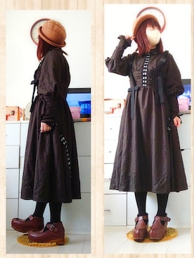「zucca」｜「アイテム（ワンピース/ドレス）」を使った、みはるさん（レディース・152cm）の秋コーディネート