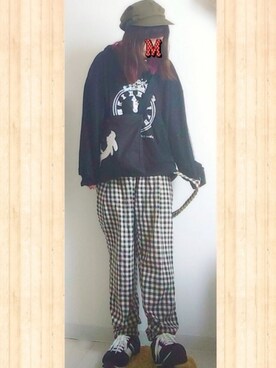 「FRAPBOIS」｜「アイテム（キャスケット）」を使った、みはるさん（レディース・152cm）の夏コーディネート