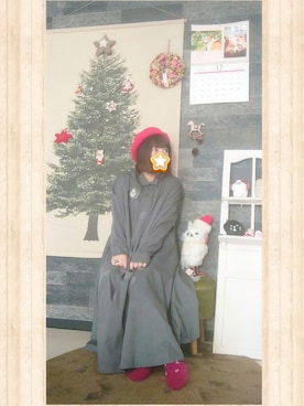 「override 」｜「アイテム（その他）」を使った、みはるさん（レディース・152cm）の冬コーディネート