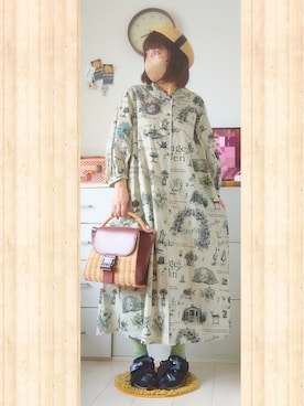 「RehersalL（リハーズオール）のアイテム」を使った、みはるさん（レディース・152cm）の夏コーディネート