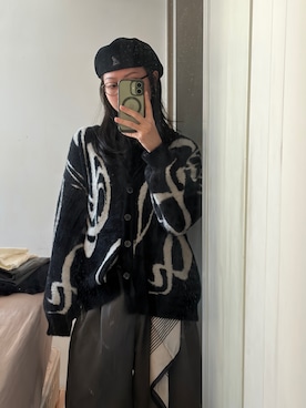 「KANGOL（カンゴール）のアイテム（帽子）」を使った、Speakkkさん（レディース・160cm）の春コーディネート