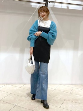 「LOWRYS FARM（ローリーズファーム）のステンレスプレートネックレス　973053（ネックレス）」を使った、omakiiさん（レディース・160cm）の秋コーディネート