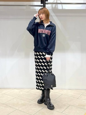 ウラケハーフZIPLS 133787を使った人気ファッション