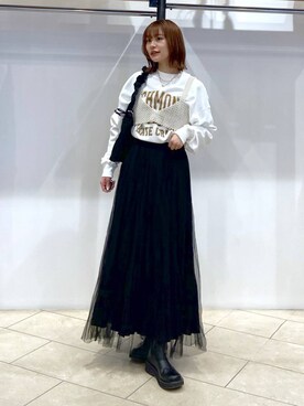 「アイテム（その他トップス）」を使った、omakiiさん（レディース・160cm・20代）の冬コーディネート