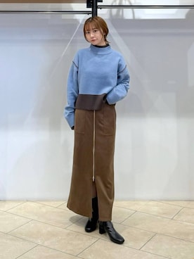 「アイテム（バレッタ/ヘアクリップ）」を使った、omakiiさん（レディース・160cm・20代）の秋コーディネート