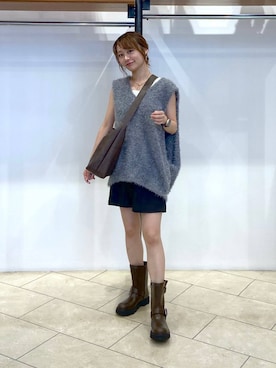 「アイテム（ベスト）」を使った、omakiiさん（レディース・160cm・20代）の夏コーディネート