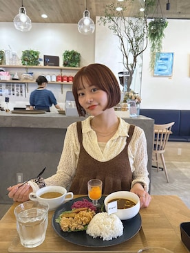 「アイテム（チョーカー）」を使った、omakiiさん（レディース・160cm）の秋コーディネート