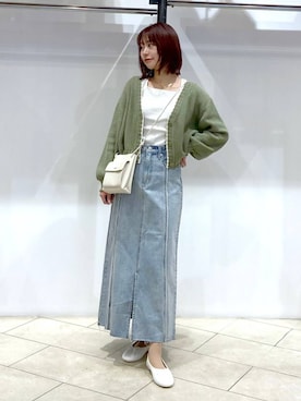 「アイテム（バレエシューズ）」を使った、omakiiさん（レディース・160cm）の冬コーディネート