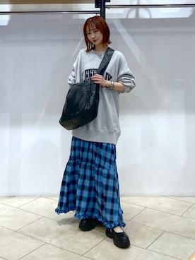 「アイテム（スウェット）」を使った、omakiiさん（レディース・160cm・20代）の秋コーディネート