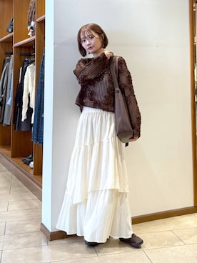 「アイテム（キャミソール）」を使った、omakiiさん（レディース・160cm）の秋コーディネート