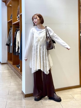 「アイテム（スウェットパンツ）」を使った、omakiiさん（レディース・160cm・20代）の秋コーディネート