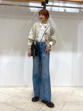 「LOWRYS FARM（ローリーズファーム）のステンレスプレートネックレス　973053（ネックレス）」を使った、omakiiさん（レディース・160cm）の秋コーディネート