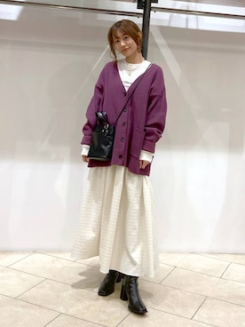 「LOWRYS FARM（ローリーズファーム）のステンレスプレートネックレス　973053（ネックレス）」を使った、omakiiさん（レディース・160cm）の秋コーディネート