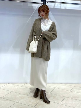 「LOWRYS FARM（ローリーズファーム）のステンレスプレートネックレス　973053（ネックレス）」を使った、omakiiさん（レディース・160cm）の秋コーディネート