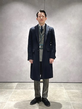 「アイテム（財布/小物）」を使った、柴田さん（メンズ・170cm）の冬コーディネート