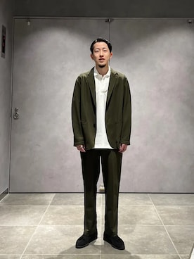 「SHIPS（シップス）のアイテム（ジャケット/アウター）」を使った、柴田さん（メンズ・170cm）の春コーディネート