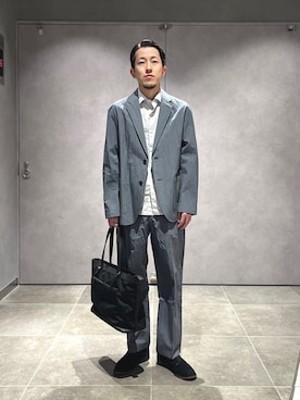 「SHIPS（シップス）のアイテム」を使った、柴田さん（メンズ・170cm）の春コーディネート