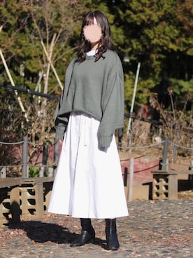 お月 ⸝⋆さん（レディース・162cm）の冬コーディネート