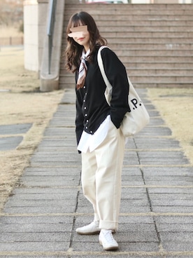 「rps（アールピーエス）のアイテム（財布/小物）」を使った、お月 ⸝⋆さん（レディース・162cm）の春コーディネート