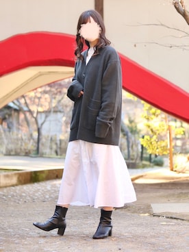 お月 ⸝⋆さん（レディース・162cm）の冬コーディネート