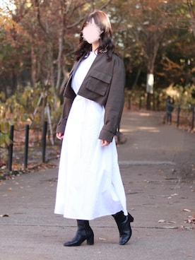 お月 ⸝⋆さん（レディース・162cm）の冬コーディネート