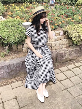 「URBAN RESEARCH Sonny Label（アーバンリサーチサニーレーベル）のアイテム（ワンピース/ドレス）」を使った、お月 ⸝⋆さん（レディース・161cm）の夏コーディネート