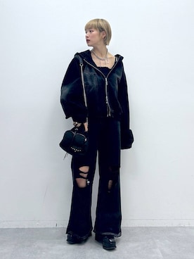 「アイテム（ブルゾン）」を使った、Moneさん（レディース・162cm・20代）の夏コーディネート