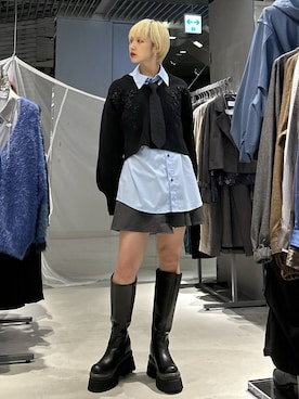 「アイテム（フォーマルスーツ/小物）」を使った、Moneさん（レディース・162cm・20代）の秋コーディネート