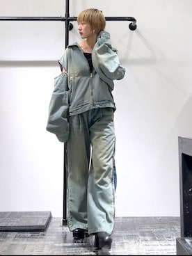 「アイテム（ブルゾン）」を使った、Moneさん（レディース・162cm・20代）の夏コーディネート
