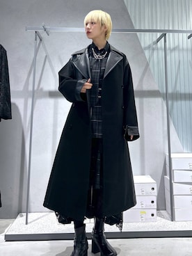 「アイテム（ブローチ/コサージュ）」を使った、Moneさん（レディース・162cm）の秋コーディネート