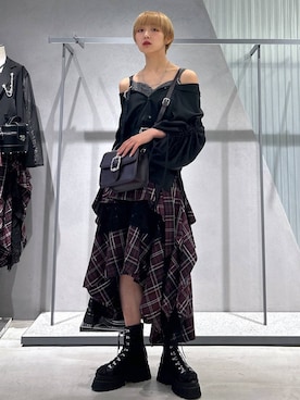 「アイテム（アンダーウェア）」を使った、Moneさん（レディース・162cm）の夏コーディネート