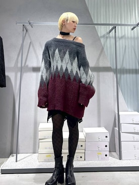 「アイテム（チュニック）」を使った、Moneさん（レディース・162cm）の秋コーディネート