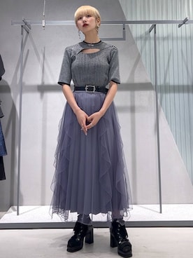 HARE フロントアキチャイナリブニット ブラック×シルバー 楽天市場】フロントアキチャイナリブニット HARE ハレ トップス ニット