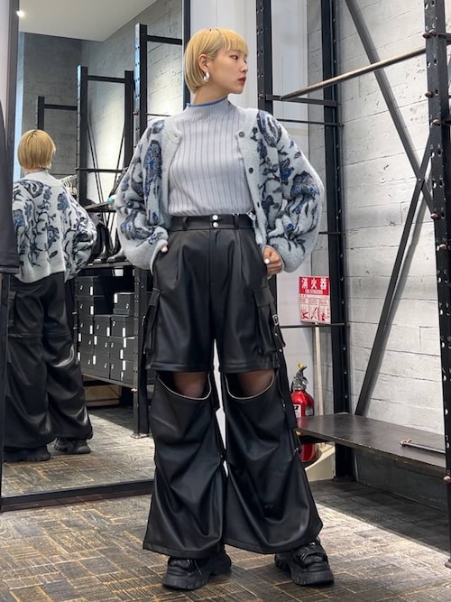 HARE 2WAYメタルカーゴパンツ(HARE) ブラック HARE ハレ 2WAYメタル