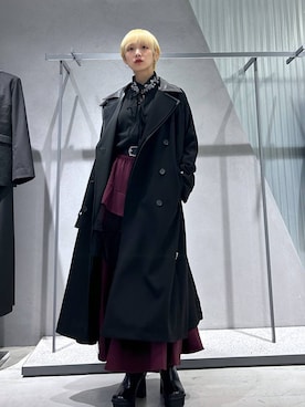 「アイテム（トレンチコート）」を使った、Moneさん（レディース・162cm・20代）の秋コーディネート