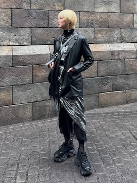 「アイテム（ベルト）」を使った、Moneさん（レディース・162cm・20代）の秋コーディネート