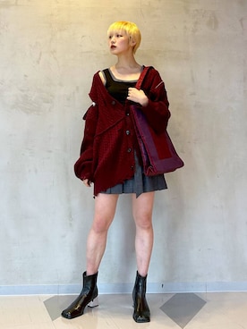 「アイテム（セットアップ）」を使った、Moneさん（レディース・162cm）の秋コーディネート